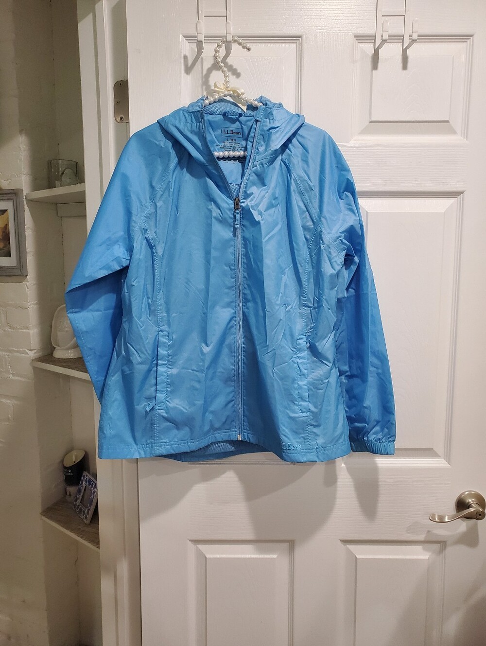 L.L. Bean Light Blue Hooded Jacket
